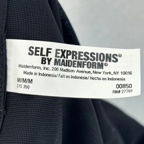 Maidenform‎ Shapewear High Waist Boy Short Tummy Control Black Medium - Picture 9 of 10